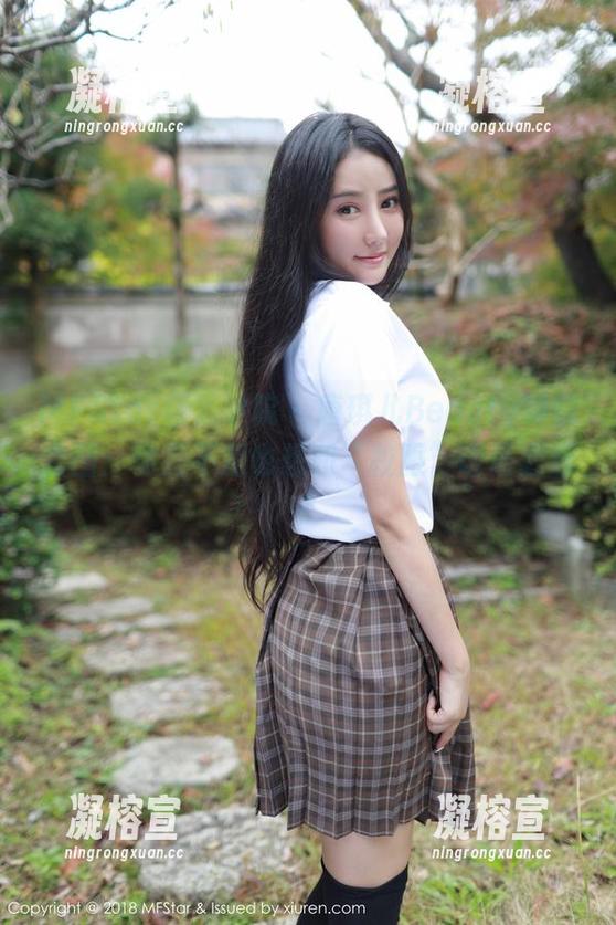 MFStar模范学院 - 唐琪儿Beauty制服套图：你是不是也想和“校服”谈场恋爱？
